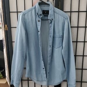 Zara Light Blue Denim Shirt